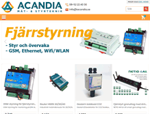 Tablet Screenshot of acandia.se